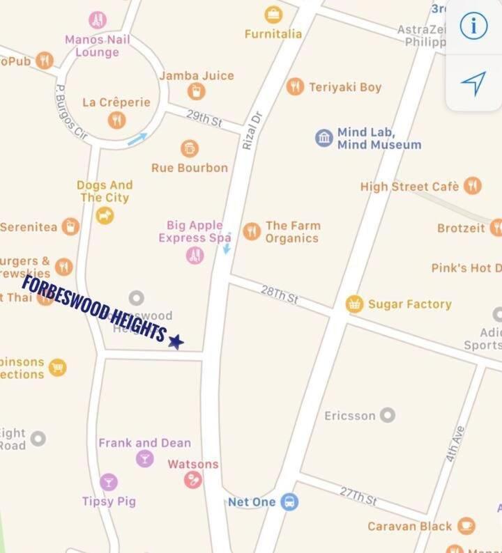 Spacious 1 Bedroom Unit Forbeswood Heights Taguig Ngoại thất bức ảnh